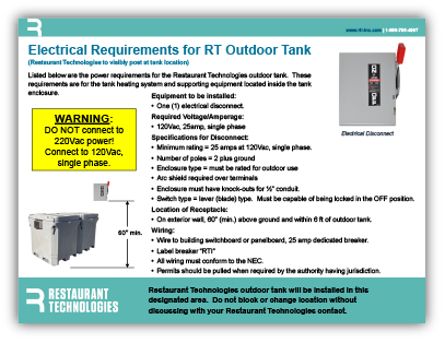 Outdoor Tanks: Electrical Requirements